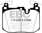 EBC 16-18 BMW M2 3.0L Turbo Redstuff Front Brake Pads EBC Brake Pads - Performance  AXOPROS