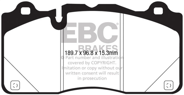 EBC 16-18 Cadillac CTS-V Redstuff Ceramic Low Dust Front Brake Pads EBC Brake Pads - Performance  AXOPROS