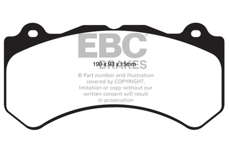 EBC 16+ Cadillac ATS-V 3.6 Twin Turbo Redstuff Front Brake Pads EBC Brake Pads - Performance  AXOPROS