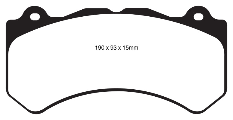 EBC 16+ Cadillac ATS-V 3.6 Twin Turbo Yellowstuff Front Brake Pads EBC Brake Pads - Performance  AXOPROS