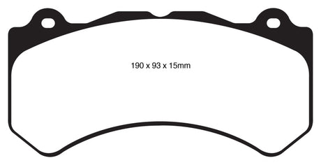 EBC 16+ Cadillac ATS-V 3.6 Twin Turbo Yellowstuff Front Brake Pads EBC Brake Pads - Performance  AXOPROS