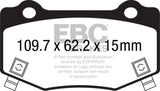 EBC 16+ Cadillac ATS-V 3.6 Twin Turbo Yellowstuff Rear Brake Pads EBC Brake Pads - Performance  AXOPROS