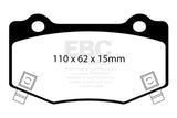 EBC 16+ Cadillac ATS-V 3.6 Twin Turbo Yellowstuff Rear Brake Pads EBC Brake Pads - Performance  AXOPROS