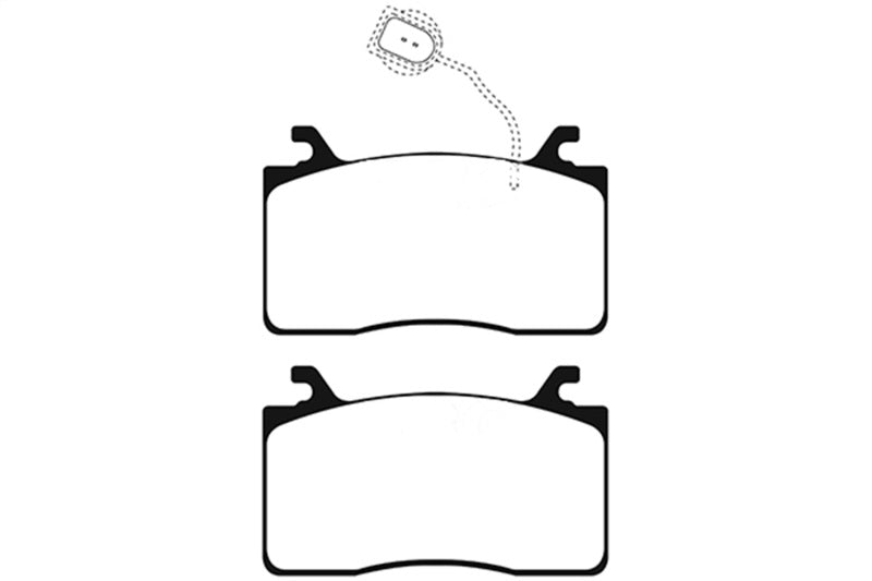 EBC 17-18 Alfa Romeo Giulia Ultimax OEM Replacement Front Brake Pads EBC Brake Pads - OE  AXOPROS