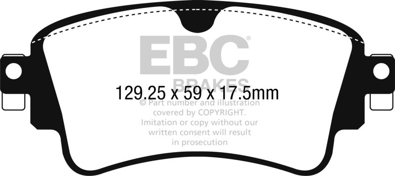 EBC 17-18 Audi A4 / A4 Quattro / A5 Quattro Yellowstuff Rear Brake Pads EBC Brake Pads - Performance  AXOPROS