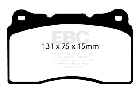 EBC 17-21 Honda Civic Type-R (FK8) Bluestuff Front Brake Pads EBC Brake Pads - Racing  AXOPROS