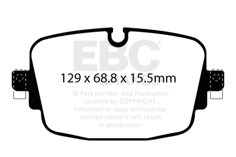 EBC 19-23 Audi RS6 / 19-23 Audi RS7 Rear Yellowstuff Brake Pads EBC Brake Pads - Performance  AXOPROS