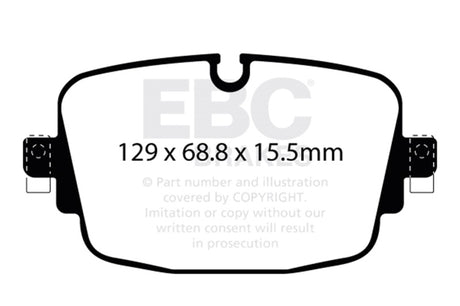 EBC 19-23 Audi RS6 / 19-23 Audi RS7 Rear Yellowstuff Brake Pads EBC Brake Pads - Performance  AXOPROS