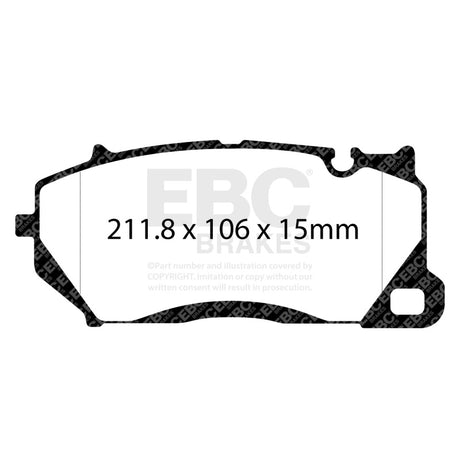 EBC 20-22 Audi RSQ8 4.0TT Yellowstuff Front Brake Pads EBC Brake Pads - Performance  AXOPROS