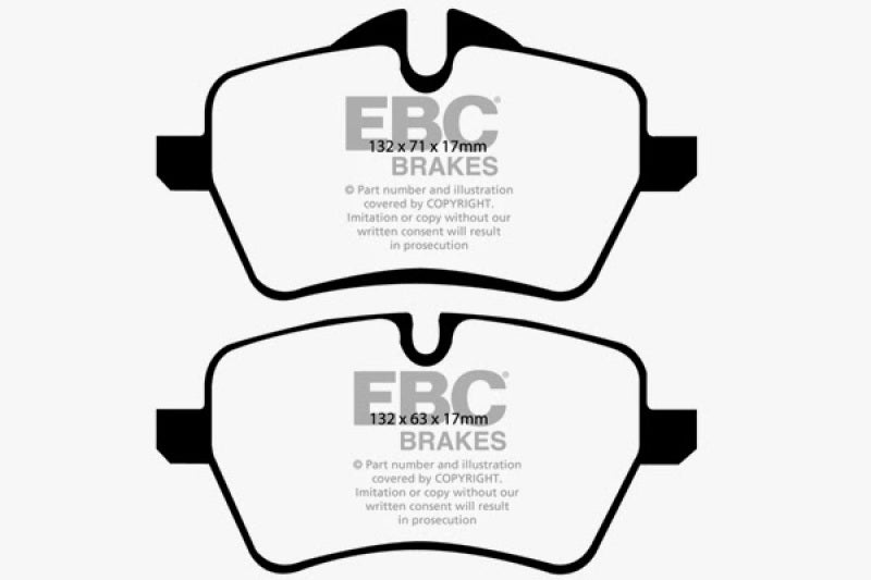 EBC 2007-2014 Mini Cooper S Hardtop (R56) 1.6L Turbo Bluestuff Front Brake Pads EBC Brake Pads - Racing  AXOPROS