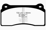 EBC 2012+ Nissan GT-R R35 (w/M12/M14 Bolts & Iron Rotors) Yellowstuff Rear Brake Pads EBC Brake Pads - Performance  AXOPROS