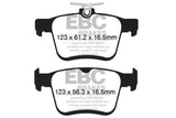 EBC 2014+ Audi A3 1.8 Turbo (w/Electronic Parking Brake) Redstuff Rear Brake Pads EBC Brake Pads - Performance  AXOPROS