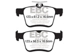 EBC 2014+ Audi A3 1.8 Turbo (w/Electronic Parking Brake) Redstuff Rear Brake Pads EBC Brake Pads - Performance  AXOPROS