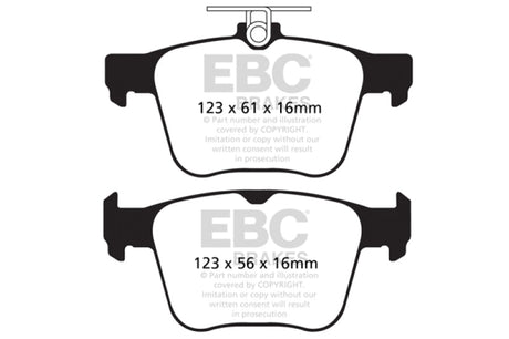 EBC 2014+ Audi S3 Bluestuff Rear Brake Pads EBC Brake Pads - Racing  AXOPROS