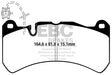 EBC 2014+ Maserati Ghibli 3.0TT RWD Yellowstuff Front Brake Pads EBC Brake Pads - Performance  AXOPROS