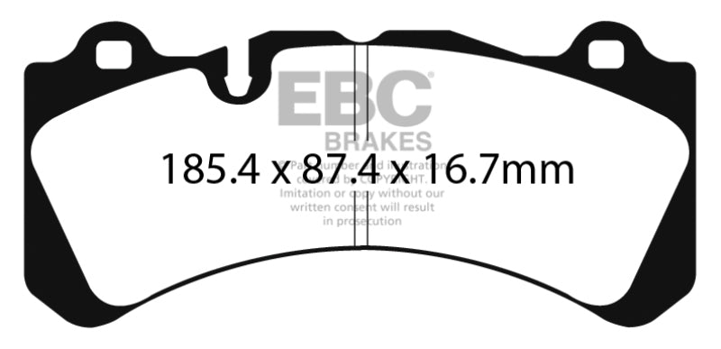 EBC 2014+ Volvo S60 Polestar/V60 Polestar 3.0T Yellowstuff Front Brake Pads EBC Brake Pads - Performance  AXOPROS