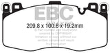 EBC 2015+ BMW X5M 4.4TT (F85) Yellowstuff Front Brake Pads EBC Brake Pads - Performance  AXOPROS