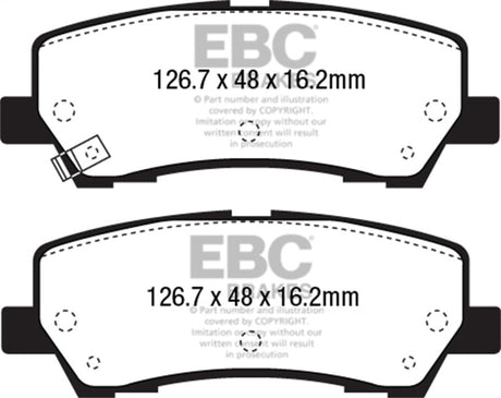 EBC 2015+ Ford Mustang 5.0L (w/Performance Package) Bluestuff Rear Brake Pads EBC Brake Pads - Racing  AXOPROS