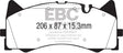 EBC 2015+ Mercedes-Benz C63 AMG (W205) 4.0L Twin Turbo Redstuff Front Brake Pads EBC Brake Pads - Performance  AXOPROS