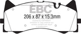 EBC 2015+ Mercedes-Benz C63 AMG (W205) 4.0L Twin Turbo Yellowstuff Front Brake Pads EBC Brake Pads - Performance  AXOPROS