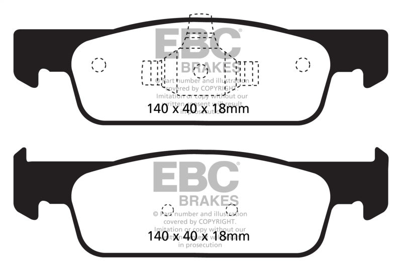 EBC 2016-2017 Smart Fortwo 0.9L Turbo Greenstuff Front Brake Pads EBC Brake Pads - Performance  AXOPROS