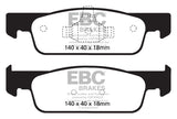 EBC 2016-2017 Smart Fortwo 0.9L Turbo Greenstuff Front Brake Pads EBC Brake Pads - Performance  AXOPROS