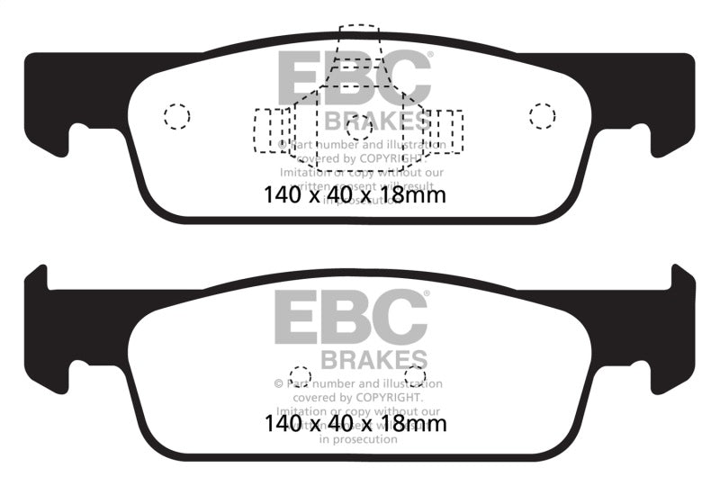 EBC 2016-2017 Smart Fortwo 0.9L Turbo Greenstuff Front Brake Pads EBC Brake Pads - Performance  AXOPROS