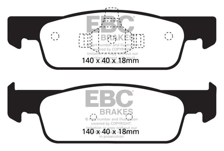 EBC 2016-2017 Smart Fortwo 0.9L Turbo Greenstuff Front Brake Pads EBC Brake Pads - Performance  AXOPROS