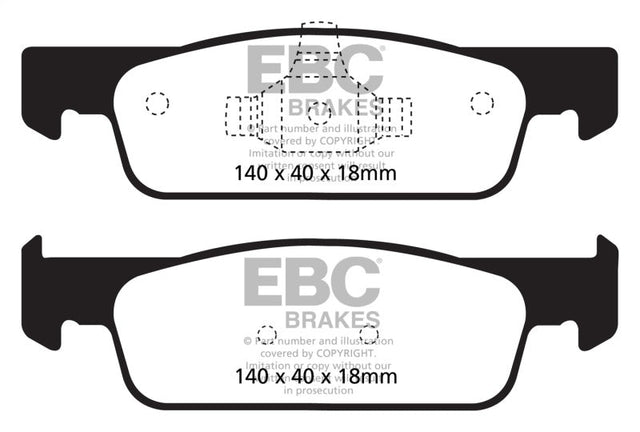 EBC 2016-2017 Smart Fortwo 0.9L Turbo Greenstuff Front Brake Pads EBC Brake Pads - Performance  AXOPROS