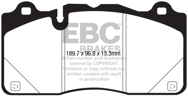 EBC 2016+ Cadillac CTS-V 6.2L Supercharged Yellowstuff Front Brake Pads EBC Brake Pads - Performance  AXOPROS