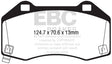 EBC 2016+ Mazda Miata MX-5 / 17-20 Fiat 124 Spider Abarth Yellowstuff Front Brake Pads EBC Brake Pads - Performance  AXOPROS