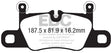 EBC 2016+ Porsche 911 (991/2 w/Cast Iron Rotors) 3.0TT Carrera Bluestuff Rear Brake Pads EBC Brake Pads - Racing  AXOPROS