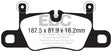 EBC 2016+ Porsche 911 (991/2 w/Cast Iron Rotors) 3.0TT Carrera Redstuff Rear Brake Pads EBC Brake Pads - Performance  AXOPROS