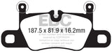 EBC 2016+ Porsche 911 (991/2 w/Cast Iron Rotors) 3.0TT Carrera Redstuff Rear Brake Pads EBC Brake Pads - Performance  AXOPROS