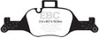 EBC 2017+ BMW 530 G30 Yellowstuff Front Brake Pads EBC Brake Pads - Performance  AXOPROS