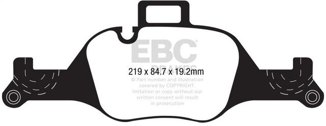 EBC 2017+ BMW 530 G30 Yellowstuff Front Brake Pads EBC Brake Pads - Performance  AXOPROS