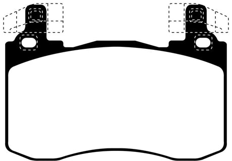EBC 2017+ Kia Stinger 3.3L Twin Turbo Redstuff Front Brake Pads EBC Brake Pads - Performance  AXOPROS