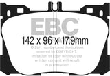 EBC 2017+ Mercedes-Benz E300 (W213) 2.0L Turbo Yellowstuff Front Brake Pads EBC Brake Pads - Performance  AXOPROS