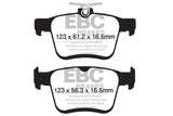 EBC 2017+ Volkswagen Atlas 2.0L Turbo Greenstuff Rear Brake Pads EBC Brake Pads - Performance  AXOPROS