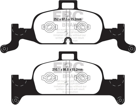 EBC 2018+ Audi A4 Allroad Quattro 2.0L Turbo Yellowstuff Front Brake Pads EBC Brake Pads - Performance  AXOPROS