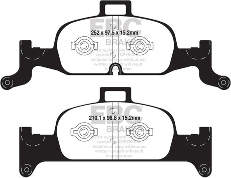 EBC 2018+ Audi A4 Allroad Quattro 2.0L Turbo Yellowstuff Front Brake Pads EBC Brake Pads - Performance  AXOPROS