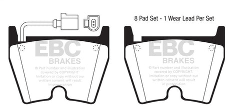 EBC 2018+ Audi TT RS Quattro 2.5L Turbo Bluestuff Front Brake Pads EBC Brake Pads - Racing  AXOPROS