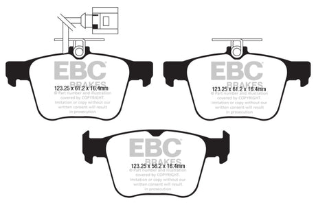 EBC 2018+ Audi TT RS Quattro 2.5L Turbo Bluestuff Rear Brake Pads EBC Brake Pads - Racing  AXOPROS