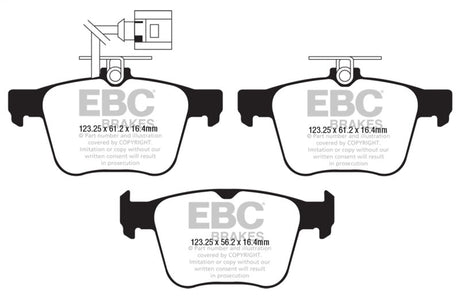 EBC 2018+ Audi TT RS Quattro 2.5L Turbo Bluestuff Rear Brake Pads EBC Brake Pads - Racing  AXOPROS