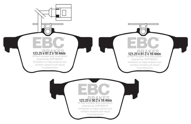 EBC 2018+ Audi TT RS Quattro 2.5L Turbo Bluestuff Rear Brake Pads EBC Brake Pads - Racing  AXOPROS