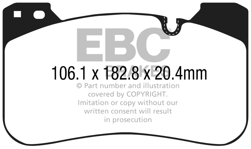 EBC 2018+ BMW M5 4.4TT (F90) Yellowstuff Front Brake Pads EBC Brake Pads - Performance  AXOPROS