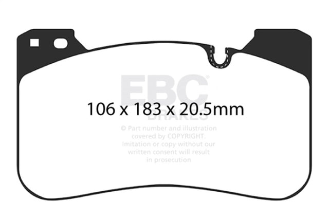 EBC 2018+ BMW M5 F90 Bluestuff Front Brake Pads EBC Brake Pads - Racing  AXOPROS