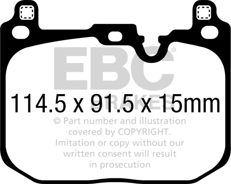 EBC 2018+ BMW X2 Yellowstuff Front Brake Pads EBC Brake Pads - Performance  AXOPROS