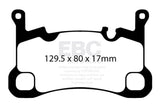EBC 2018+ Porsche Cayenne (3rd Gen) 3.0L Turbo Yellowstuff Rear Brake Pads EBC Brake Pads - Performance  AXOPROS
