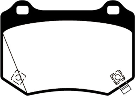 EBC 2018+ Subaru WRX STI 2.5L Turbo Bluestuff Rear Brake Pads EBC Brake Pads - Racing  AXOPROS